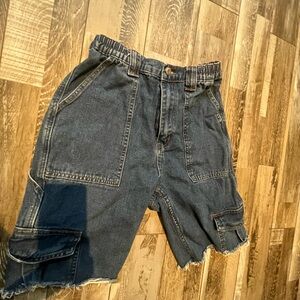 SHEIN Dark Blue Cargo Shorts